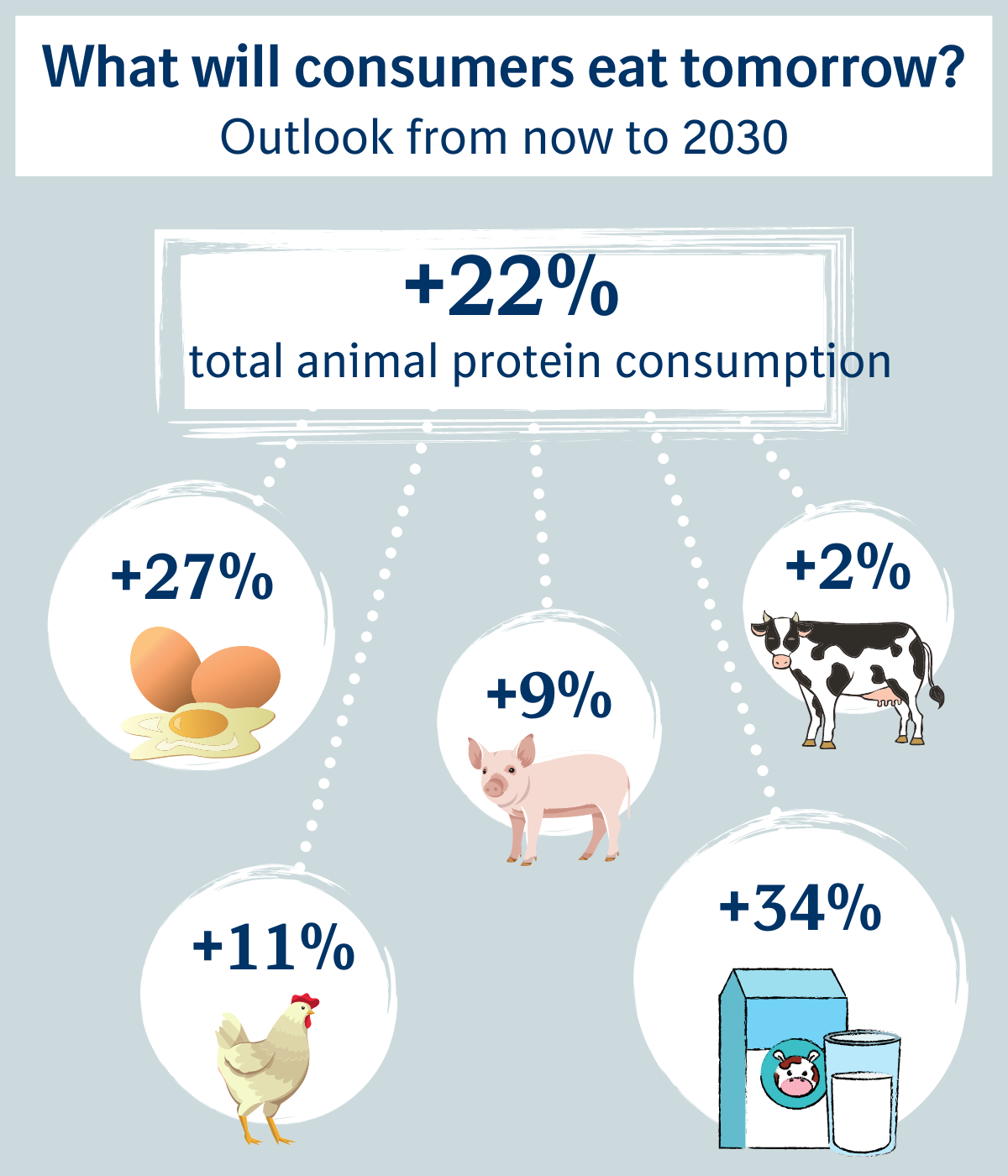 Animal protein consumption growth 2030 infographic Animal protein consumption growth 2030 infographic